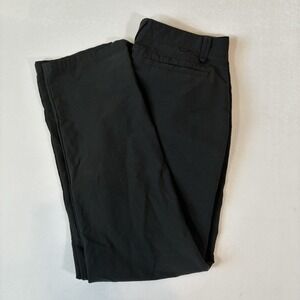 Oakley Straight Leg‎ Pants Men's 36x34 Solid Black Flat Front Comfort Stretch